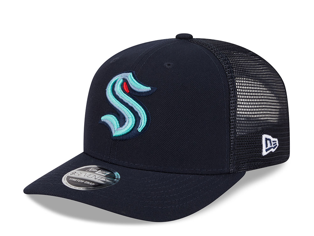 New Era Seattle Kraken Navy Edition 9Seventy Trucker Snapback Cap