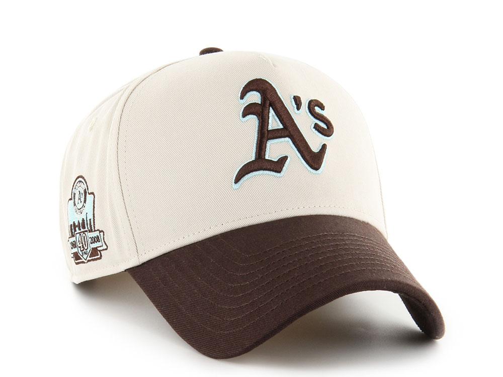 47Brand Oakland Athletics Cooperstown Bone Edition MVP Snapback Cap