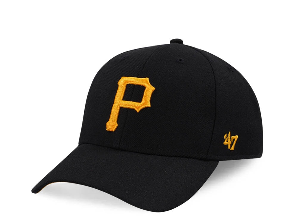 47Brand Pittsburgh Pirates Black Ballpark MVP Snapback Hat