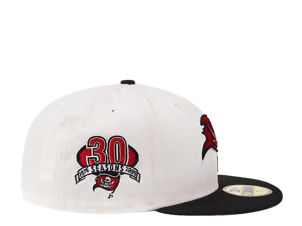New Era Tampa Bay Buccaneers 30th Anniversary Cream Dome Edition 59Fifty Fitted Hat