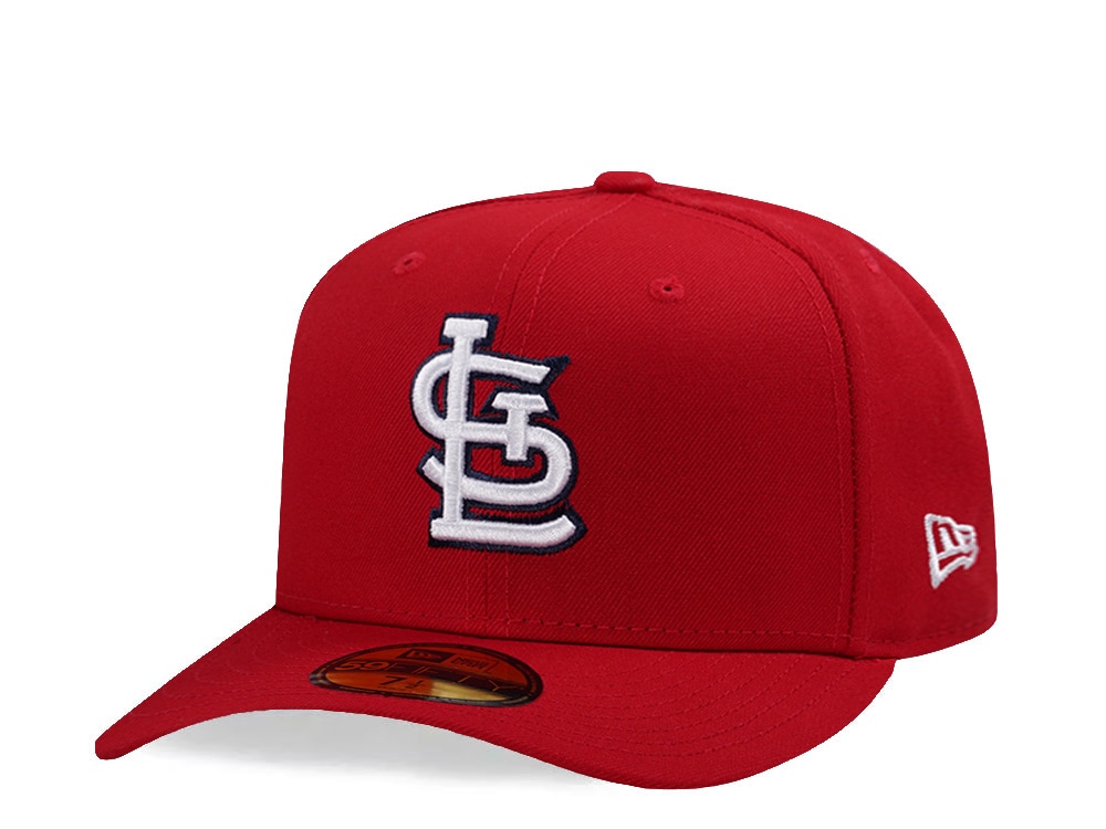 New Era St. Louis Cardinals Scarlet Prime Edition 59Fifty Pre Curved Fitted Cap