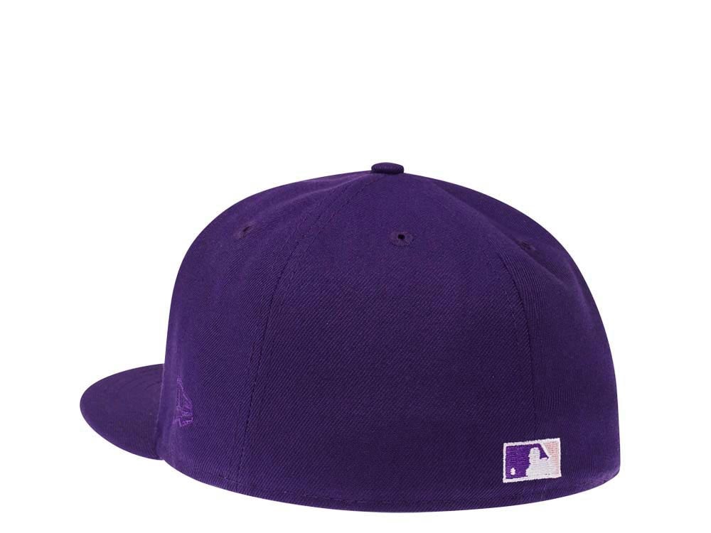 New Era Colorado Rockies 25th Anniversary Purple Pink Silver Edition 59Fifty Fitted Hat