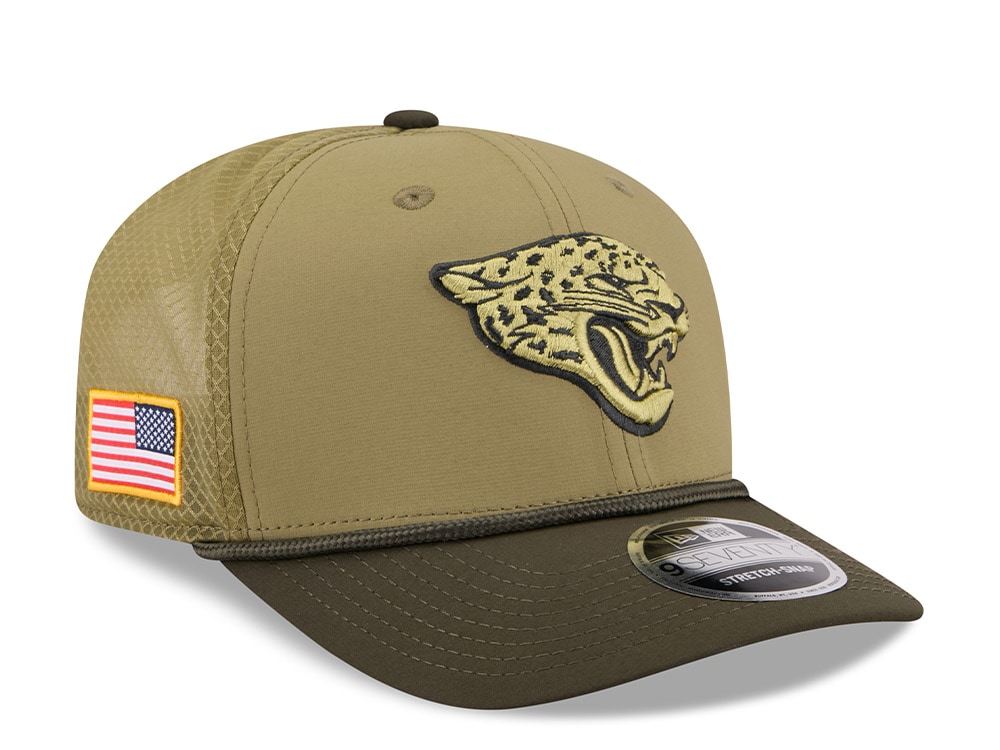 New Era Jacksonville Jaguars Salute To Service 2025 9Seventy Snapback Cap