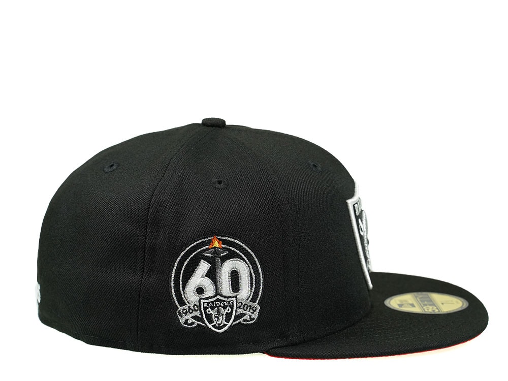 New Era Las Vegas Raiders 60th Season Black Red Edition 59Fifty Fitted Hat
