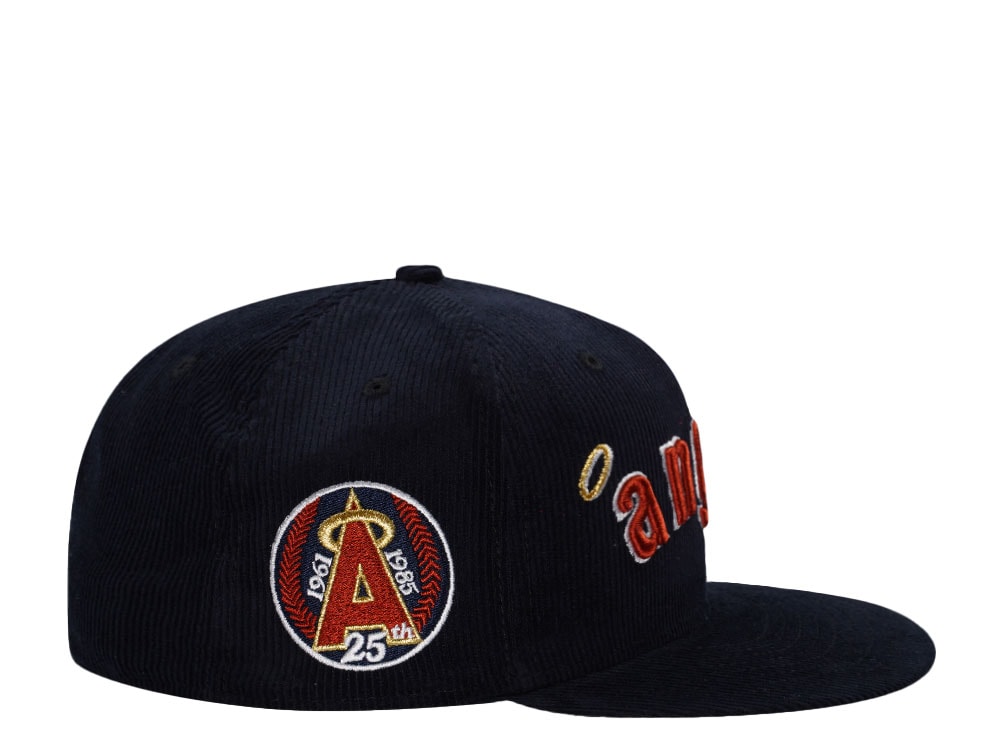 New Era California Angels 25th Anniversary Corduroy Throwback Edition 59Fifty Fitted Hat