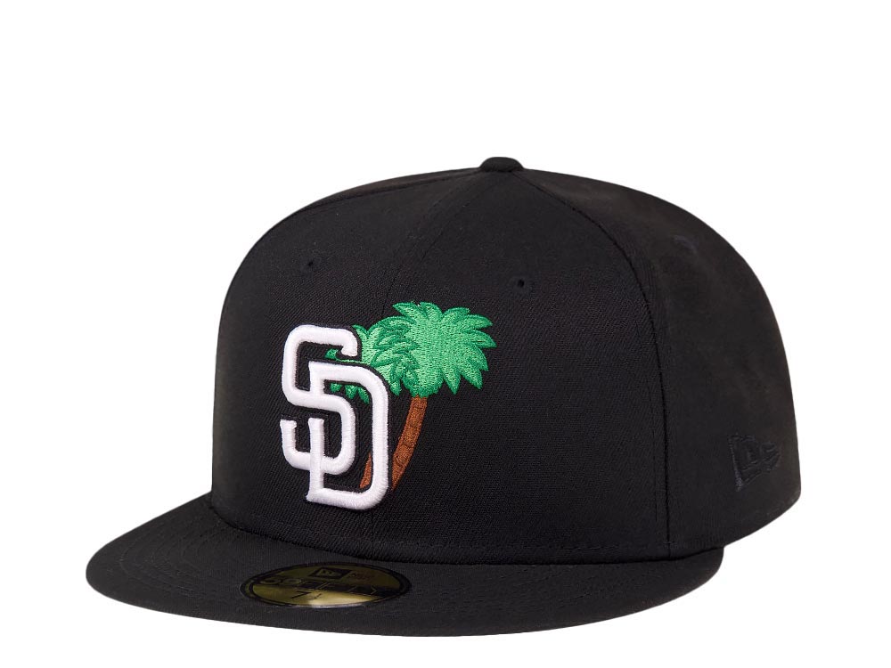 New Era San Diego Padres Palm Tree Black Edition 59Fifty Fitted Hat