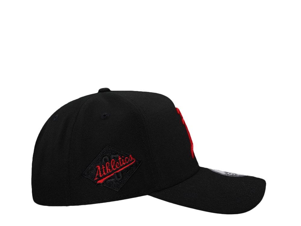 New Era Oakland Athletics 25th Anniversary Black And Red 9Forty A Frame Snapback Hat
