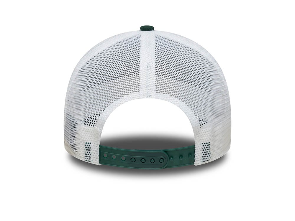 New Era Patch Dark Green 9Forty A Frame Trucker Snapback Hat