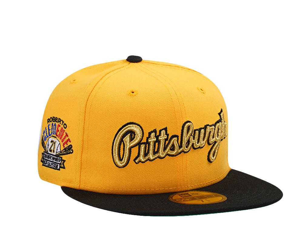 New Era Pittsburgh Pirates Roberto Clemente Gold Two Tone Edition 59Fifty Fitted Cap