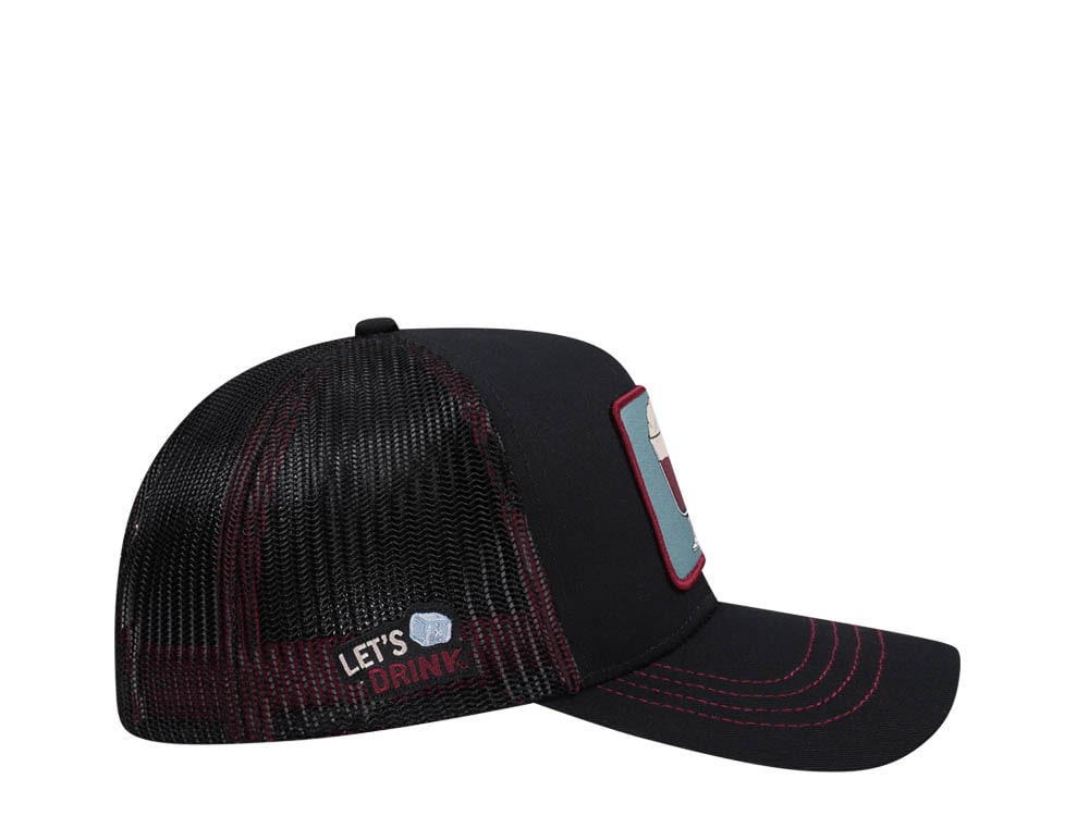 Capslab Cocktails Irish Coffee Black Trucker Snapback Hat