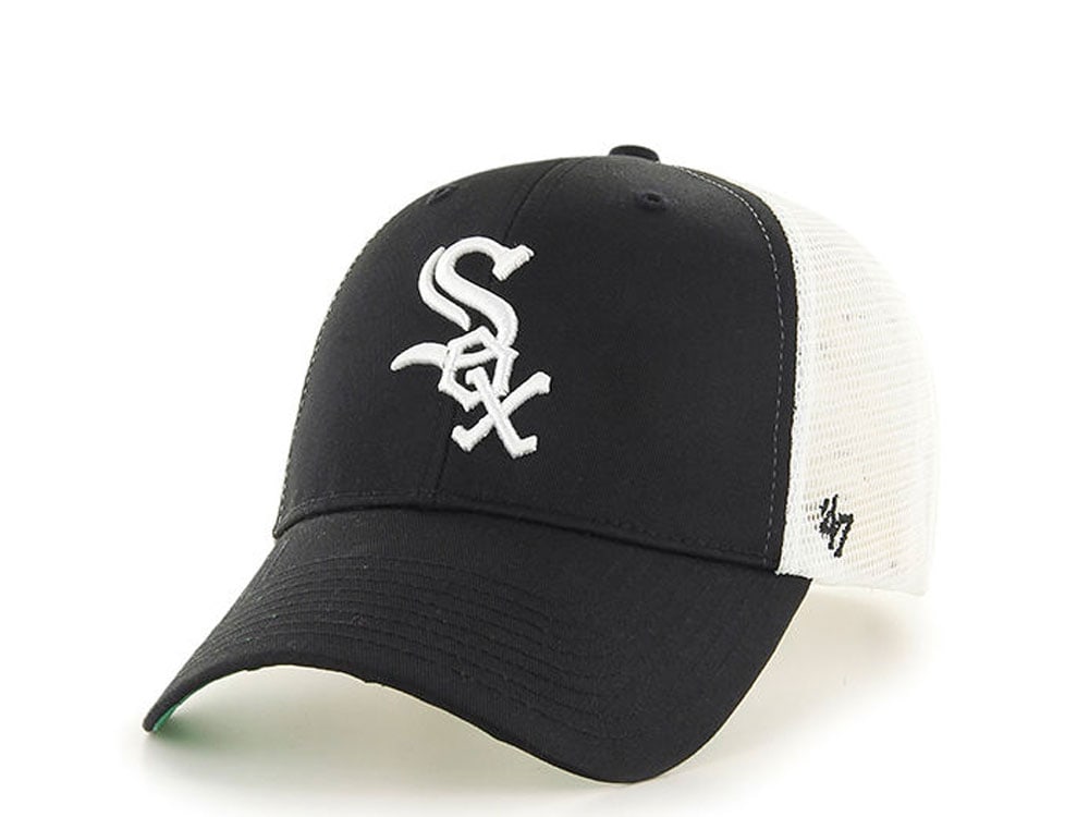 47Brand Chicago White Sox Classic Black Trucker Snapback Hat