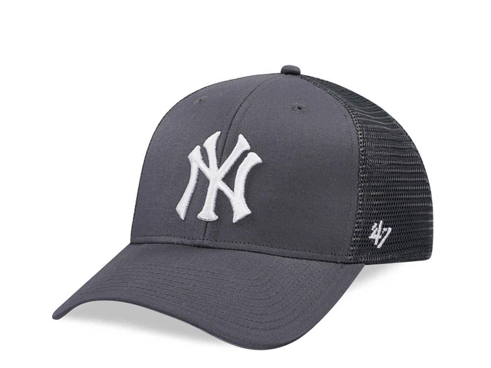 47Brand New York Yankees Charcoal Ballpark Mesh MVP Trucker Snapback Hat
