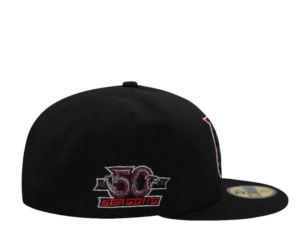 New Era Atlanta Falcons 50th Anniversary Black Prime Edition 59Fifty Fitted Cap
