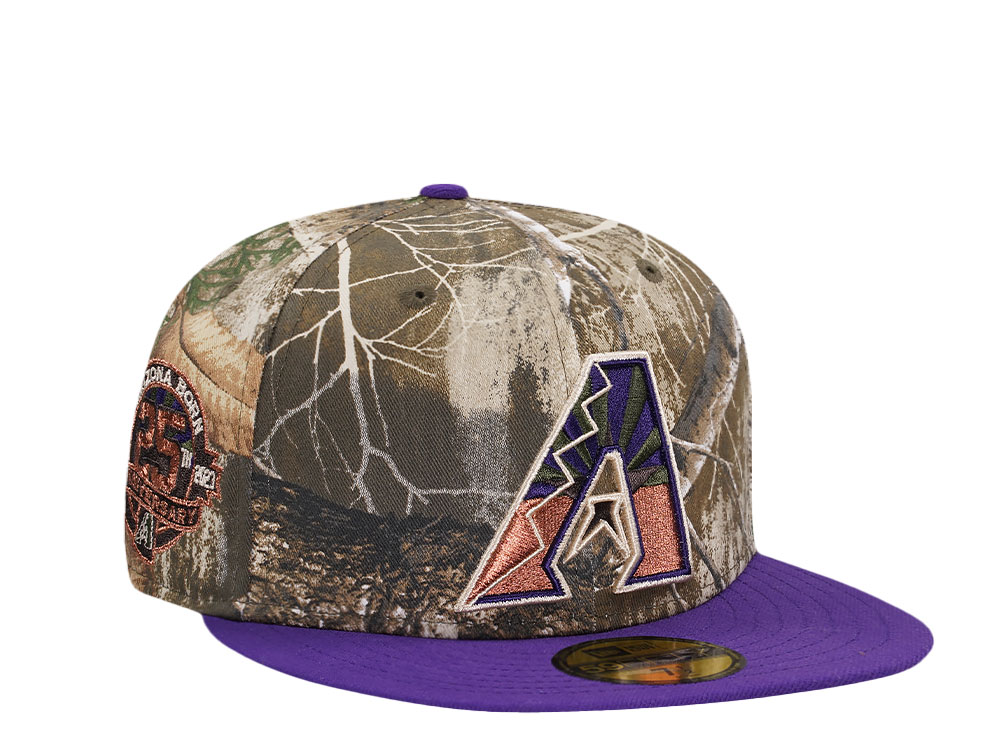 New Era Arizona Diamondbacks 25th Anniversary Real Tree Copper Two Tone Edition 59Fifty Fitted Hat