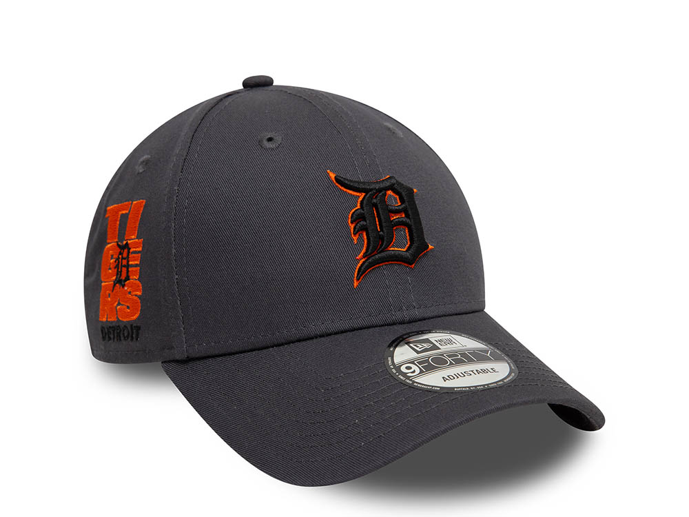 New Era Detroit Tigers MLB Patch Gray 9Forty Strapback Hat