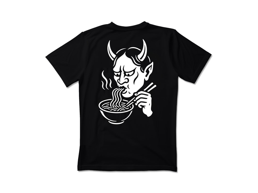 Parallel Union T-Shirt Ramen Devil Black Oversize Edition