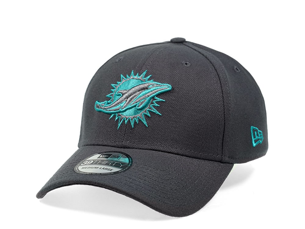 New Era Miami Dolphins Graphite Edition 39Thirty Stretch Hat