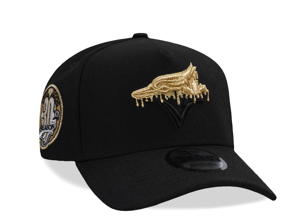 New Era Toronto Blue Jays 30th Anniversary Metallic Black Prime Edition 9Forty A Frame Snapback Cap