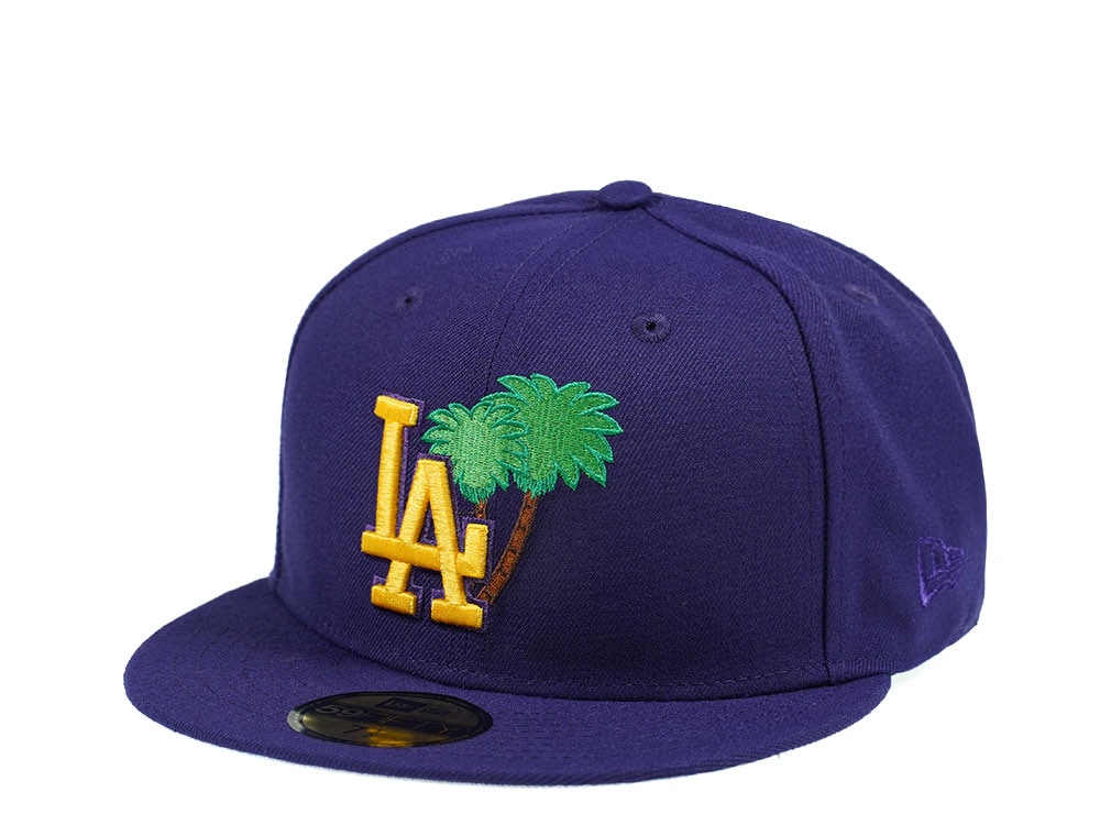 New Era Los Angeles Dodgers Palm Tree Edtion Purple 59Fifty Fitted Hat