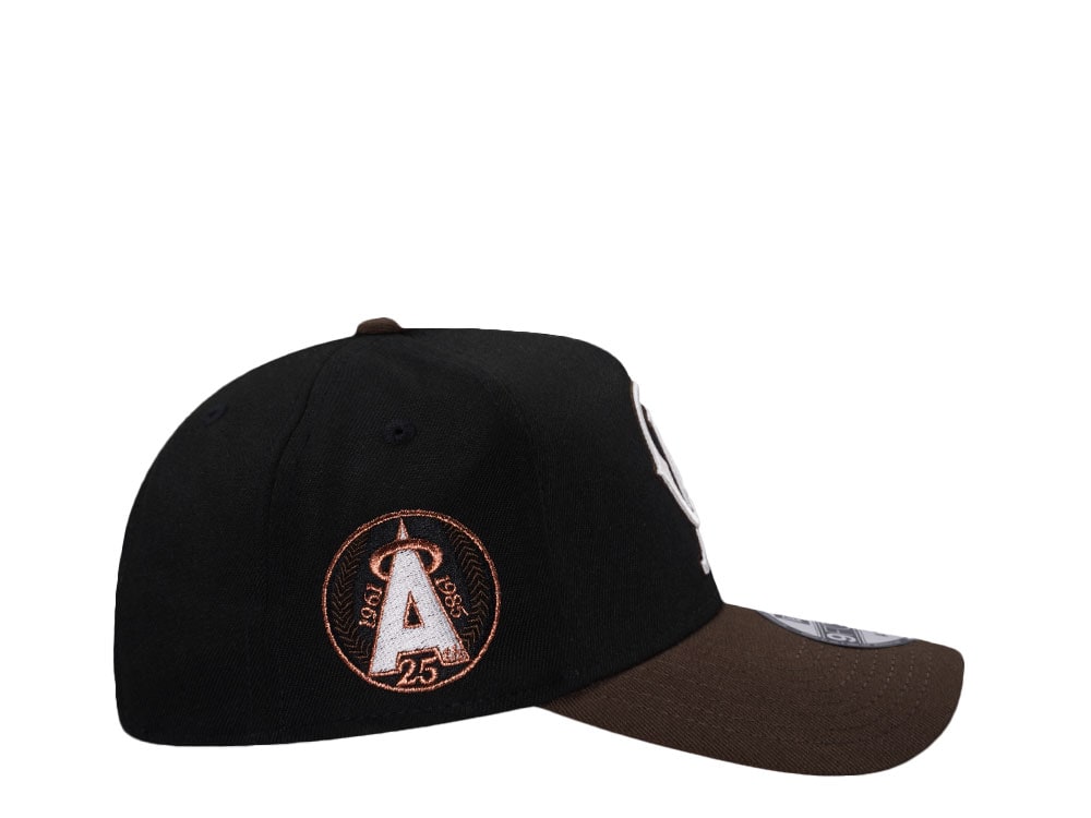 New Era California Angels 25th Anniversary Walnut Two Tone Edition 9Forty A Frame Snapback Cap