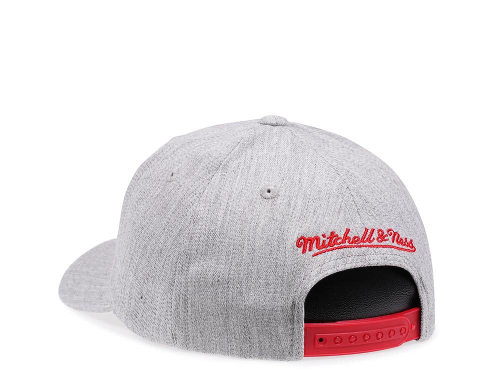 Mitchell & Ness Chicago Bulls Heather Red Line Flex Snapback Hat