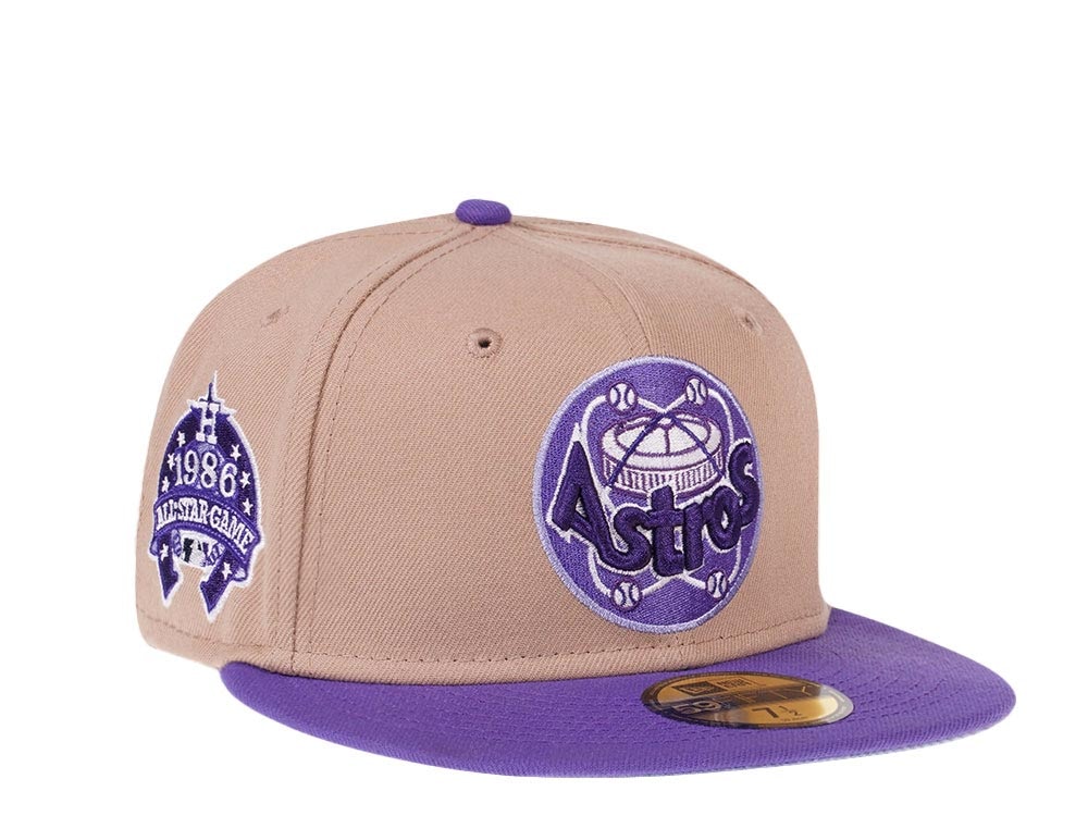 New Era Houston Astros All Star Game 1986 Fresh Purple Two Tone Prime Edition 59Fifty Fitted Hat