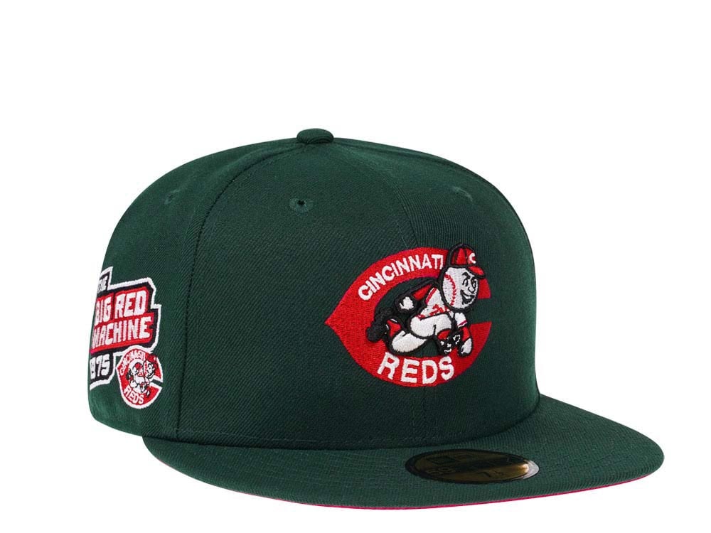 New Era Cincinnati Reds Big Red Machine Green and Red Edition 59Fifty Fitted Hat