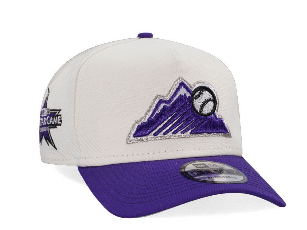 New Era Colorado Rockies All Star Game 2023 Chrome Two Tone Edition 9Forty A Frame Snapback Hat