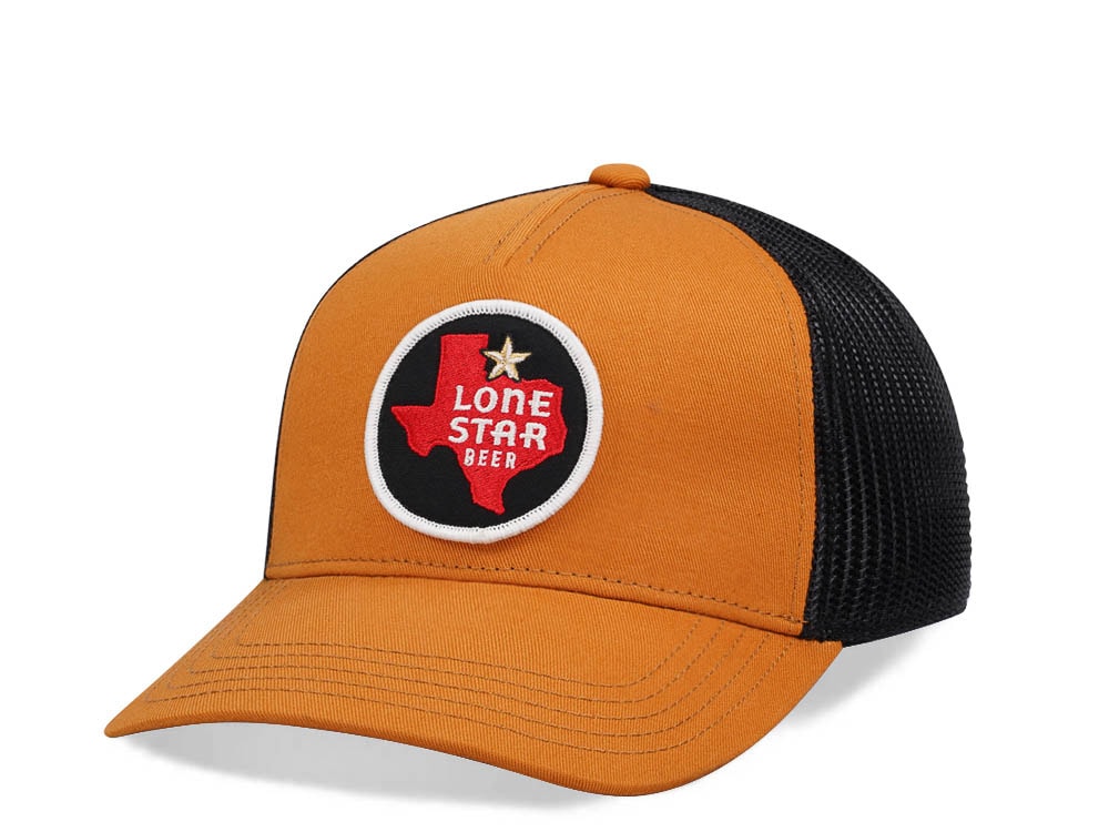 American Needle Lone Star Twill Valin Patch Trucker Snapback Hat