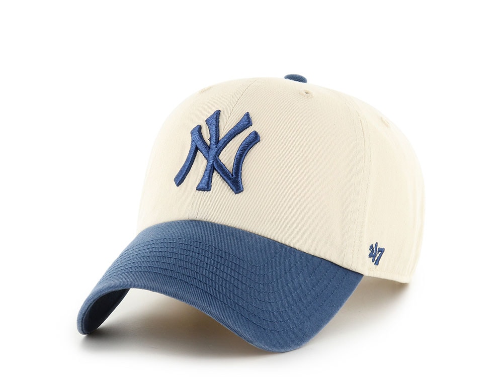 47Brand New York Yankees Natural Two Tone Edition Clean Up Strapback Cap