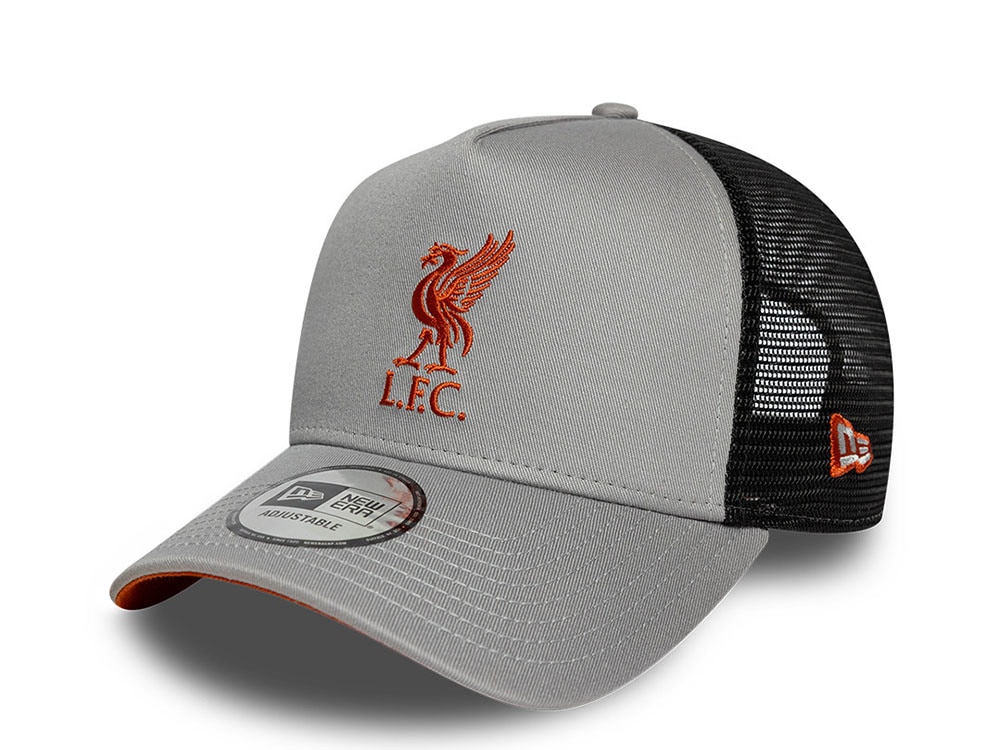 New Era Liverpool Fc Seasonal Gray Edition 9Forty A Frame Trucker Snapback Cap