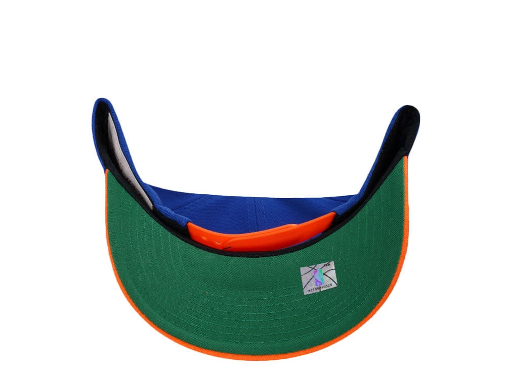 Mitchell & Ness New York Knicks Hardwood Classic Pro Crown Fit Blue Snapback Hat