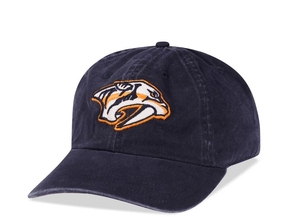 American Needle Nashville Predators Print Navy Vintage Casual Strapback Hat