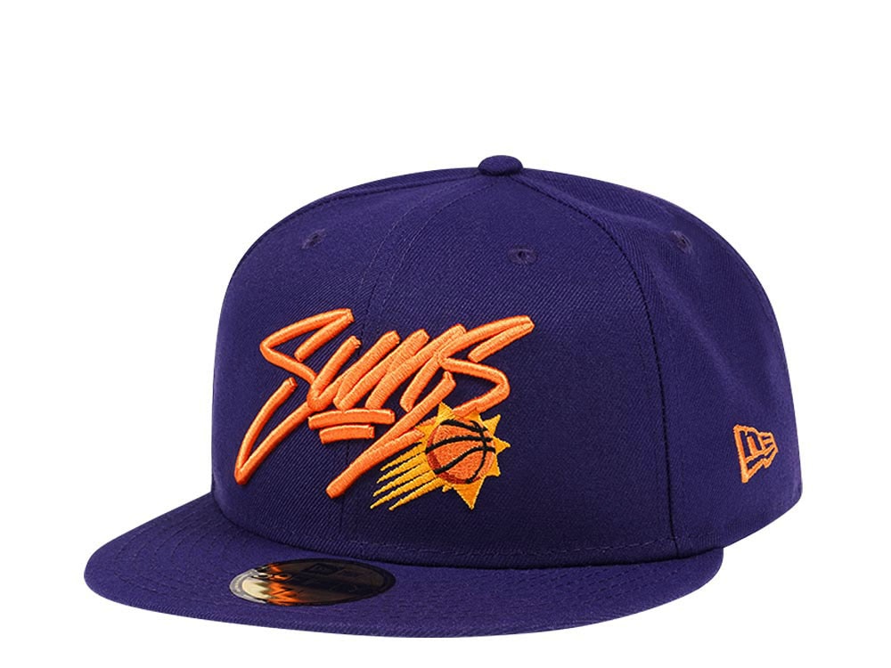 New Era Phoenix Suns Script Purple Edition 59Fifty Fitted Hat