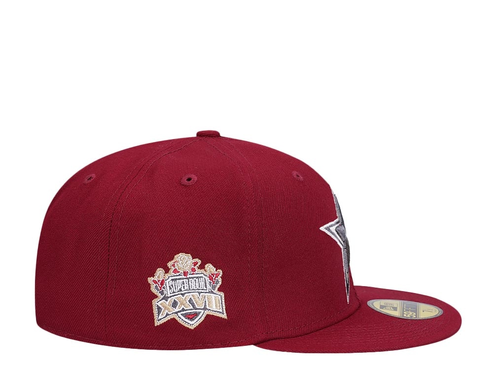 New Era Dallas Cowboys Super Bowl XXVII Smooth Red Edition 59Fifty Fitted Hat