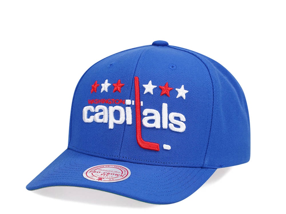 Mitchell & Ness Washington Capitals Team Ground 2.0 Pro Blue Snapback Hat