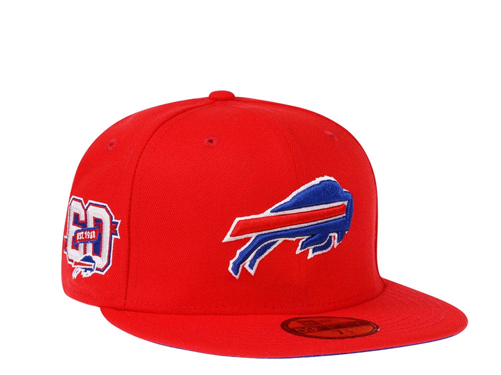 New Era Buffalo Bills 60th Anniversary Red Edition 59Fifty Fitted Hat