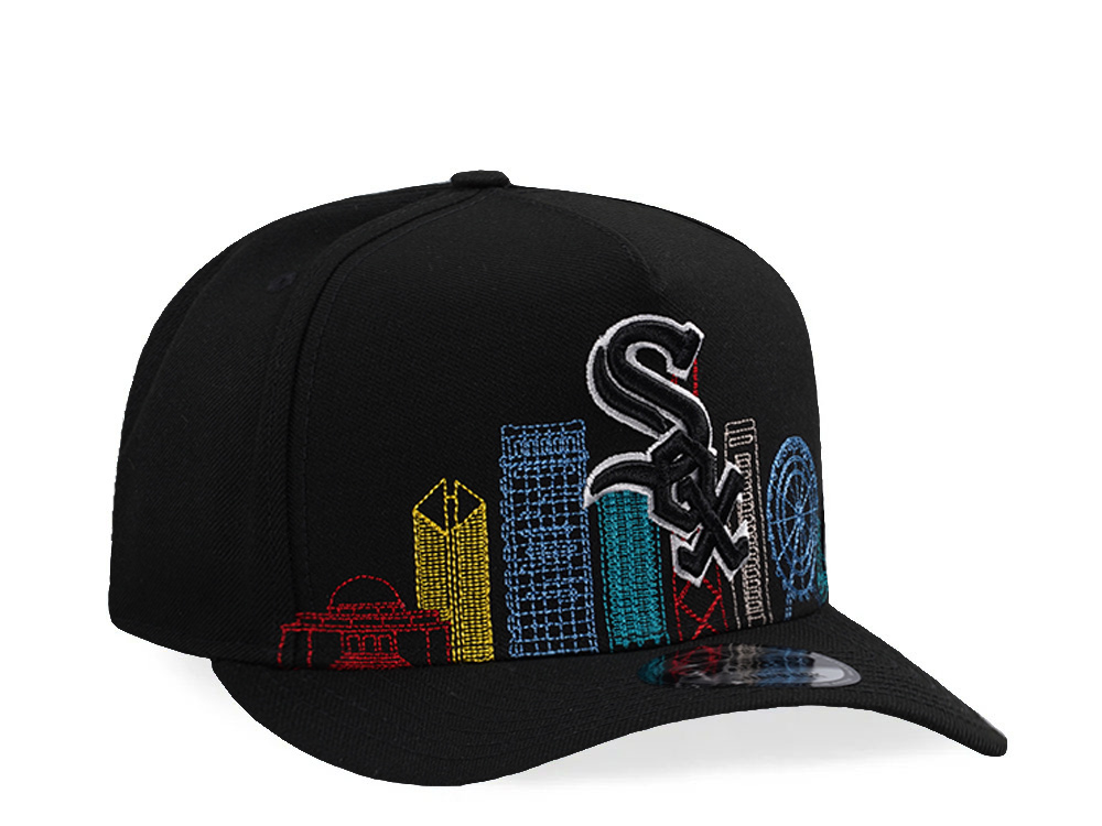 New Era Chicago White Sox Skyline Black Prime Edition 9Fifty A Frame Snapback Cap