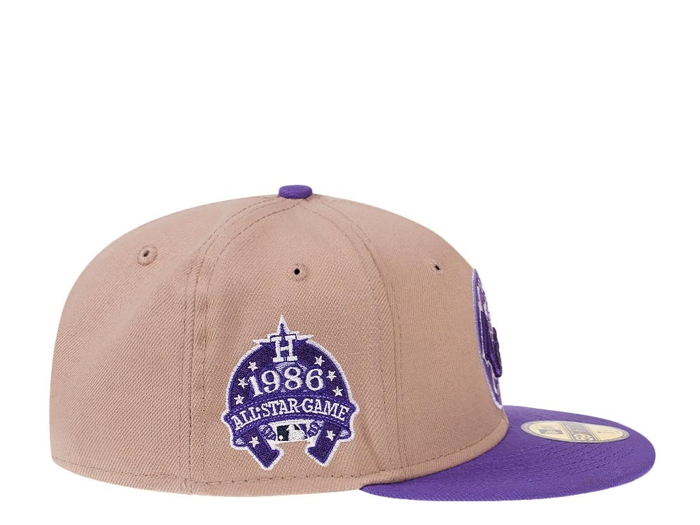 New Era Houston Astros All Star Game 1986 Fresh Purple Two Tone Prime Edition 59Fifty Fitted Hat