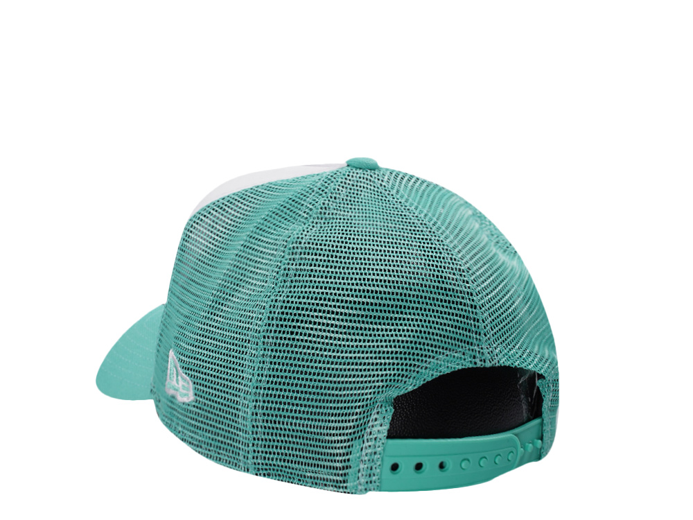 New Era Los Angeles Dodgers Mint White Two Tone Edition 9Forty A Frame Trucker Snapback Cap