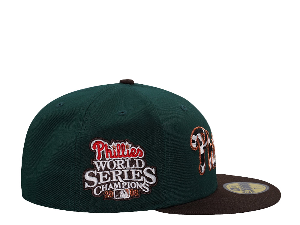 New Era Philadelphia Phillies World Series 2008 Dark Green Two Tone Edition 59Fifty Fitted Cap