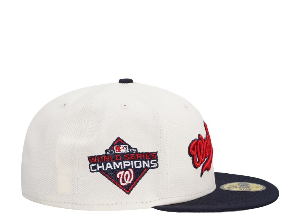 New Era Washington Nationals World Series Champions 2019 Classic Chrome Two Tone Edition 59Fifty Fitted Hat