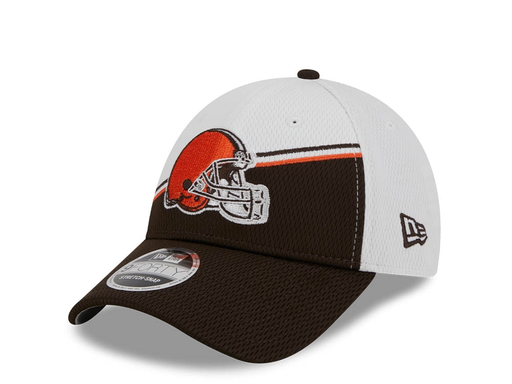 New Era Cleveland Browns NFL Sideline 2023 Brown White  9Forty Snapback Hat