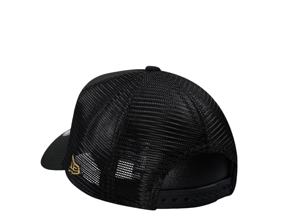 New Era Boston Celtics Black Gold Classic Trucker Edition A Frame 9Forty Hat