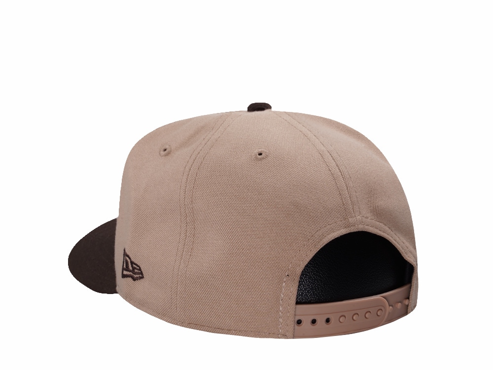 New Era Texas Rangers 40th Anniversary Camel Two Tone Edition 9Fifty A Frame Snapback Cap