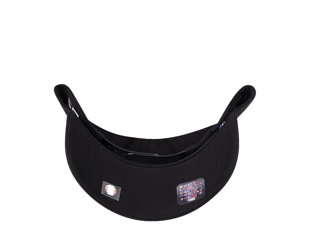 New Era Miami Heat Black 9Forty A Frame Snapback Hat