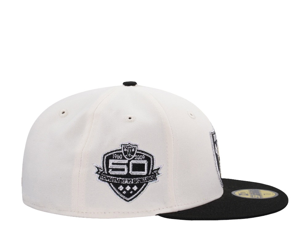 New Era Las Vegas Raiders 50th Anniversary Chrome Two Tone Edition 59Fifty Fitted Cap