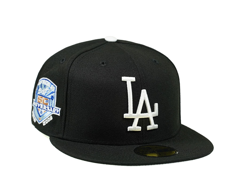 New Era Los Angeles Dodgers 50th Anniversary Black Edition 59Fifty Fitted Hat