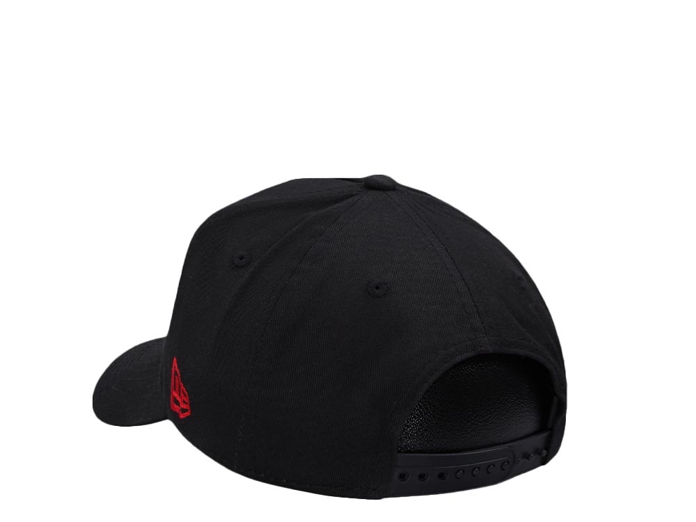 New Era Buffalo Bisons Black and Red 9Forty A Frame Snapback Hat