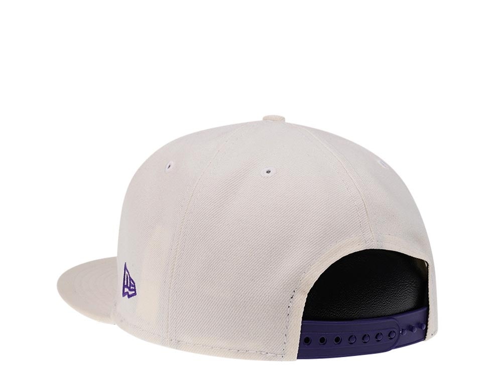 New Era Utah Jazz Bear Chrome White Edition 9Fifty Snapback Hat